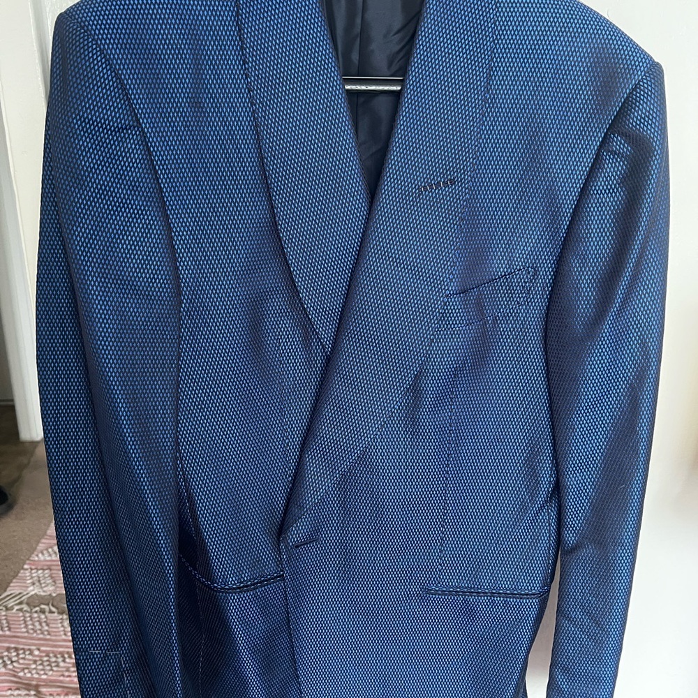 Tom Ford Navy Blue Silk Tuxedo Jacket